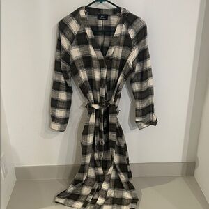 Vici Black and White Plaid Women's Dress
